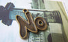 Accessories - 20 Pcs Of Antique Bronze Lovely Word No Charms 20x22mm A4691