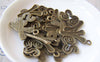 Accessories - 20 Pcs Of Antique Bronze Lovely Word Yes Charms 20x23mm A4379