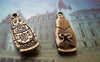Accessories - 20 Pcs Of Antique Bronze Matryoshka Russian Doll Charms 8x17mm A3396