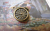 Accessories - 20 Pcs Of Antique Bronze Mechanical Watch Clock Charms Pendants 12x20mm A7339