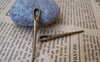 Accessories - 20 Pcs Of Antique Bronze Metal Pin Spikes Charms 5x39mm A1493