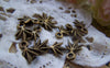 Accessories - 20 Pcs Of Antique Bronze Mini Leaf Charms 8x12mm A361