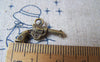 Accessories - 20 Pcs Of Antique Bronze Mini Pistol Gun Charms 11x22mm A4391