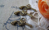 Accessories - 20 Pcs Of Antique Bronze Mini Pistol Gun Charms 11x22mm A4391