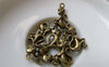 Accessories - 20 Pcs Of Antique Bronze Monkey Charms 11x20mm Double Sided A6566