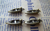 Accessories - 20 Pcs Of Antique Bronze Motor Boat Fishing Boat Charms 8x22mm A948