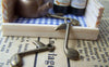 Accessories - 20 Pcs Of Antique Bronze Music Note Charms 7x24mm A3421