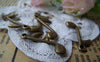 Accessories - 20 Pcs Of Antique Bronze Music Note Charms 7x24mm A3421