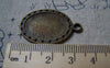 Accessories - 20 Pcs Of Antique Bronze Oval Cameo Base Settings Match 17x23mm Cameo A5771