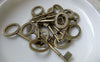 Accessories - 20 Pcs Of Antique Bronze Oval Flat Skeleton Key Pendants Charms 15x33mm A6329