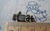 Accessories - 20 Pcs Of Antique Bronze Owl Charms Double Sided 13x20mm A109