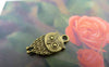 Accessories - 20 Pcs Of Antique Bronze Owl Charms Double Sided 9x18mm A5980