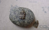 Accessories - 20 Pcs Of Antique Bronze Owl Charms Double Sided Small Size 7x12mm A6093