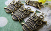 Accessories - 20 Pcs Of Antique Bronze Owl Charms Pendant 15x19mm A101