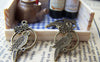 Accessories - 20 Pcs Of Antique Bronze Parrot Ring Charms 15x28mm A296