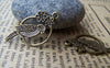 Accessories - 20 Pcs Of Antique Bronze Parrot Ring Charms 15x28mm A296