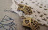 Accessories - 20 Pcs Of Antique Bronze Poker Cards Royal Flush Charms 13x20mm A5197