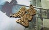 Accessories - 20 Pcs Of Antique Bronze Praying Angel Charms 16x24mm Double Sided A5794