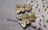 Accessories - 20 Pcs Of Antique Bronze Praying Angel Charms 16x24mm Double Sided A5794