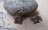 Accessories - 20 Pcs Of Antique Bronze Rabbit Carrot Charms Double Sided 10x15mm A2873
