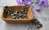 Accessories - 20 Pcs Of Antique Bronze Rhinestone Bow Tie Knot Connector 10x15mm A739