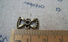 Accessories - 20 Pcs Of Antique Bronze Rhinestone Bow Tie Knot Connector 10x15mm A739