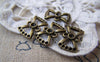 Accessories - 20 Pcs Of Antique Bronze Rhinestone Bow Tie Knot Connector 10x15mm A739