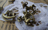 Accessories - 20 Pcs Of Antique Bronze Rocking Horse Charms 15x15mm A3399