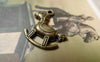 Accessories - 20 Pcs Of Antique Bronze Rocking Horse Charms 19x22mm A6414