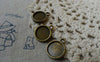 Accessories - 20 Pcs Of Antique Bronze Round Base Settings Pendant Double Sided Match 10mm Cabochon A5648