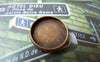 Accessories - 20 Pcs Of Antique Bronze Round Bezel Base Settings Match 14mm Cab A5011