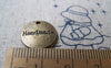 Accessories - 20 Pcs Of Antique Bronze Round Handmade Charms 14mm Double Sided A1609