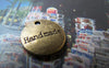 Accessories - 20 Pcs Of Antique Bronze Round Handmade Charms 14mm Double Sided A1609