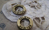 Accessories - 20 Pcs Of Antique Bronze Round Ring Charms 14mm A3112
