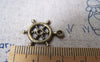 Accessories - 20 Pcs Of Antique Bronze Rudder Charms 15x20mm A1276