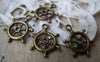 Accessories - 20 Pcs Of Antique Bronze Rudder Charms 15x20mm A1276