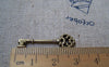 Accessories - 20 Pcs Of Antique Bronze Skeleton Key Charms Pendants 9x30mm A191