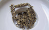 Accessories - 20 Pcs Of Antique Bronze Skull Star Wings Connectors 7x27mm A4913