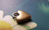 Accessories - 20 Pcs Of Antique Bronze Smooth Heart Charms 10x14mm A1499
