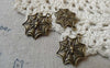 Accessories - 20 Pcs Of Antique Bronze Spider On The Net Charms 17x21mm A6486