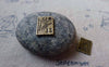 Accessories - 20 Pcs Of Antique Bronze Stamp Charms Double Sided 10x13mm A5555