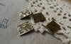Accessories - 20 Pcs Of Antique Bronze Stamp Charms Double Sided 10x13mm A5555