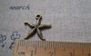 Accessories - 20 Pcs Of Antique Bronze Starfish Charms 16x20mm A524