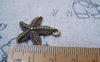 Accessories - 20 Pcs Of Antique Bronze Starfish Charms 18x23mm A4810