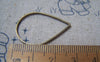 Accessories - 20 Pcs Of Antique Bronze Tear Drop Teardrop Frame 21x30mm A4865