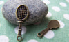 Accessories - 20 Pcs Of Antique Bronze Tennis Rackets Charms 10x28mm A1477