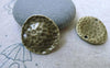Accessories - 20 Pcs Of Antique Bronze Textured Irregular Connectors  20mm A7601