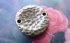 Accessories - 20 Pcs Of Antique Bronze Textured Irregular Connectors  20mm A7601