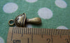 Accessories - 20 Pcs Of Antique Bronze Tiny Mushroom Charms 11x15mm A1723