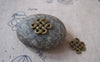 Accessories - 20 Pcs Of Antique Bronze Twisted Chinese Knot Connector Charms 14x17mm A5400